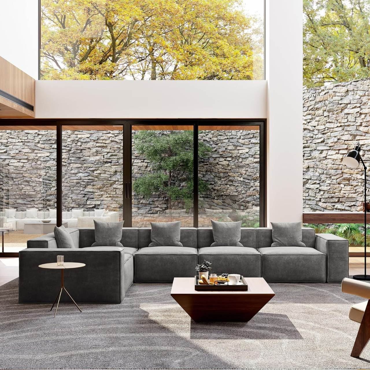 SECCIONAL CURAZAO COLOR PLATA